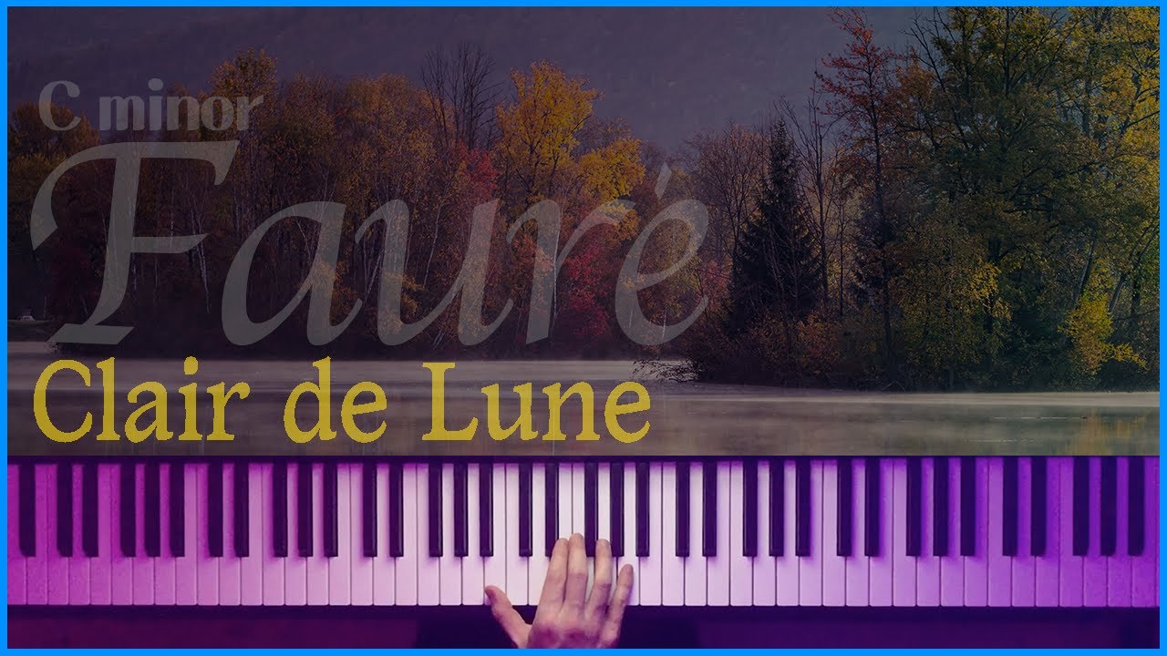 (Cmin) Clair de Lune - G.Fauré (accompaniment) | 반주는 피아노튼