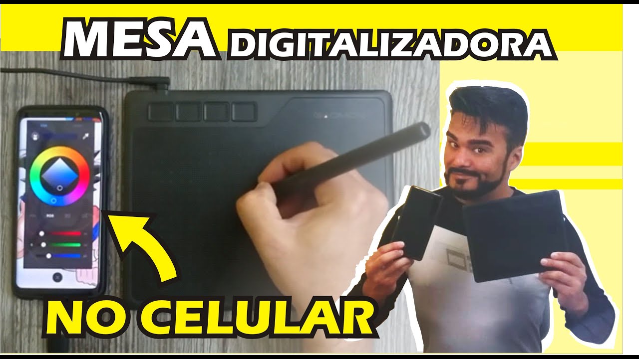 Mesa Digitalizadora NO CELULAR - Como Fazer PASSO a PASSO (Na GAOMON S620)