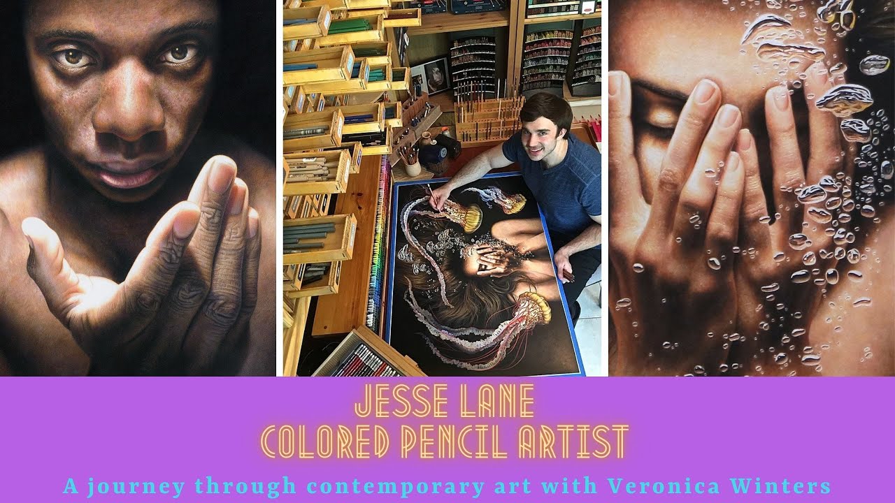 Color, Imagination & Portraiture in Jesse Lane's Colored Pencil Paintings
