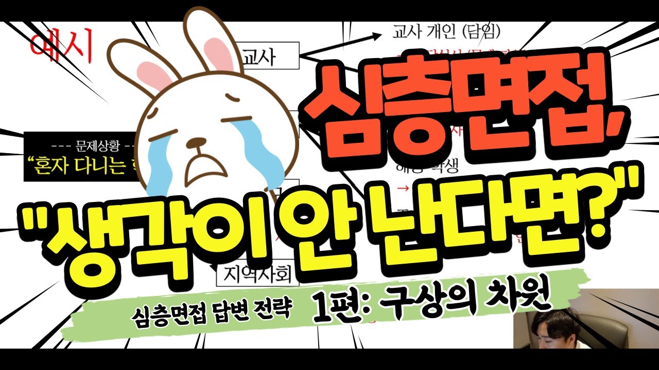 [임용면접 답변 전략 1편] 아이디어를 떠올리기 어렵다면? | 구상의 차원 | 심층면접 | 임용2차 | 중등임용 | 합격전략 | 임용 |