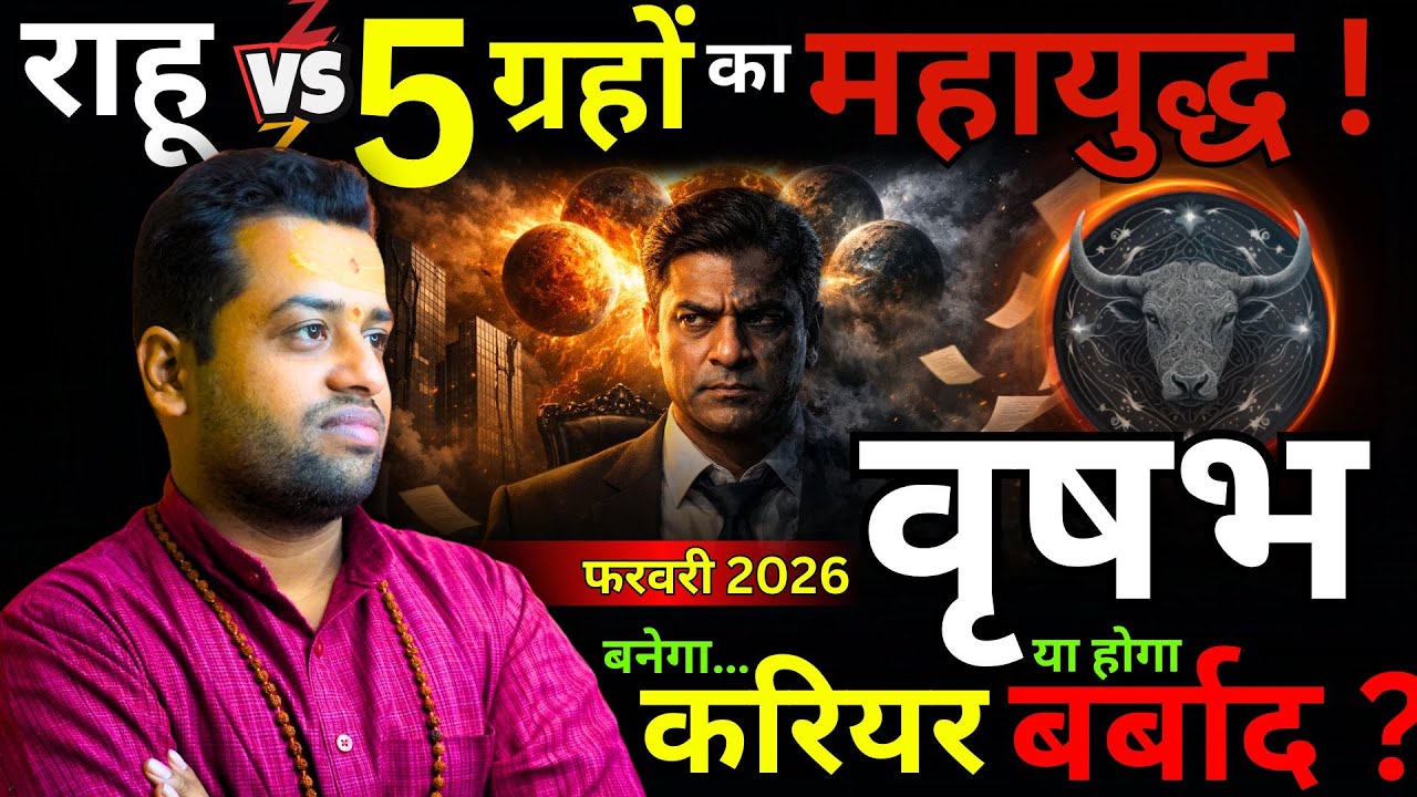 वृषभ राशि सावधान! फरवरी 2026 में करियर की सबसे बड़ी परीक्षा Vrishabh Rashi