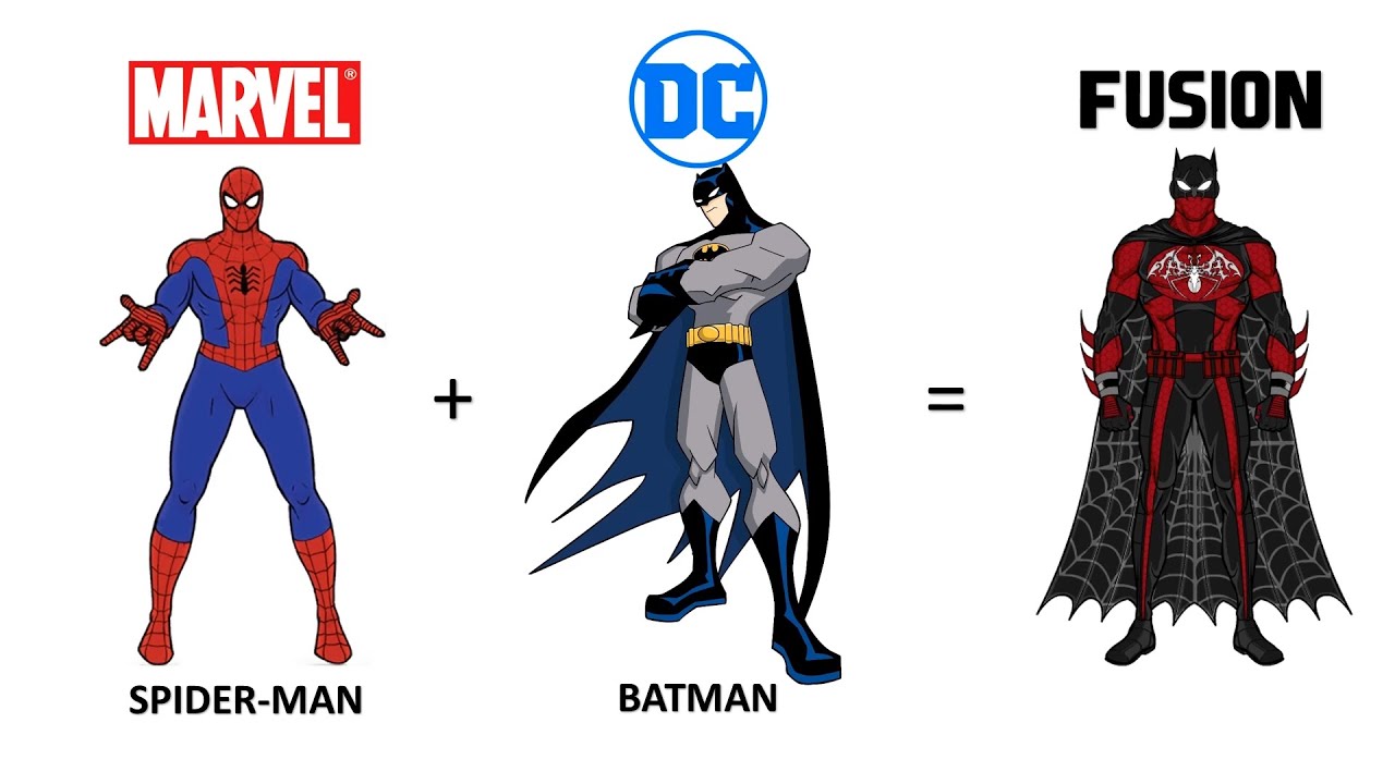 80 MARVEL AND DC CHARACTER FUSIONS (SUPERHEROES, VILLAINS, AND SUPERHEROES VILLAINS FUSIONS)
