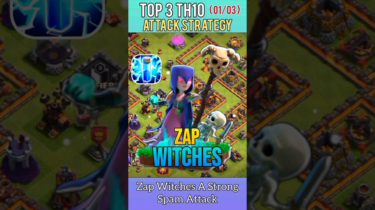 The Easiest Th10 Attack Strategy: Zap Witches