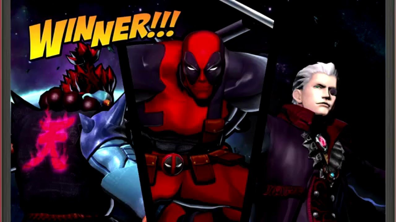 Ultimate Marvel VS Capcom 3 (Xbox 360) Arcade as Deadpool, Dante & Akuma