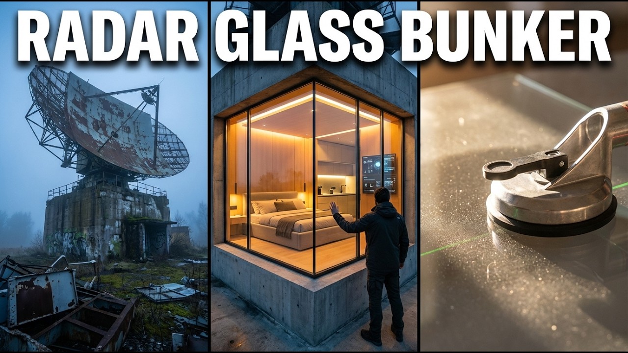 I Built a $100,000 Glass Bunker Inside an Abandoned Cold War Radar -  Satisfying ASMR Build