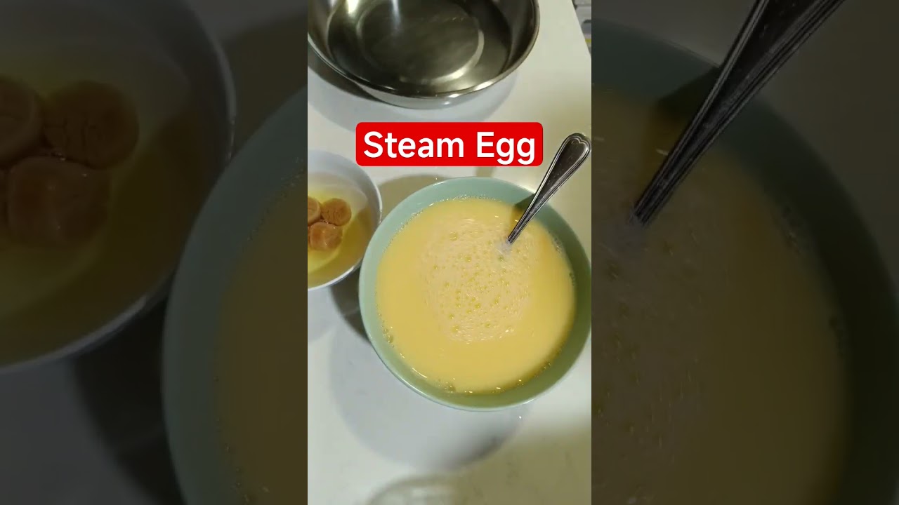 How to cook steam egg chinese style #trending #views #views #hongkong #recipe #steamegg