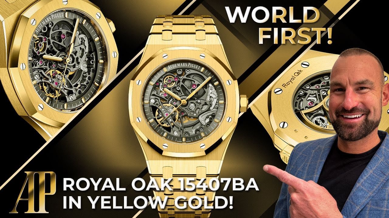 WORLD FIRST! The Audemars Piguet Royal Oak Double Balance Wheel 15407BA in Yellow Gold!