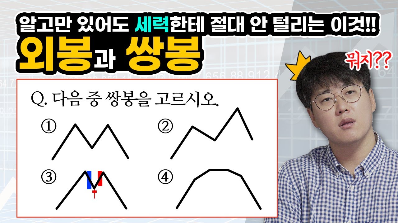 다음 중 쌍봉은 뭘까요? #주식강의 외봉, 쌍봉 중급자용 강의 / 외봉과 쌍봉 #주식단테