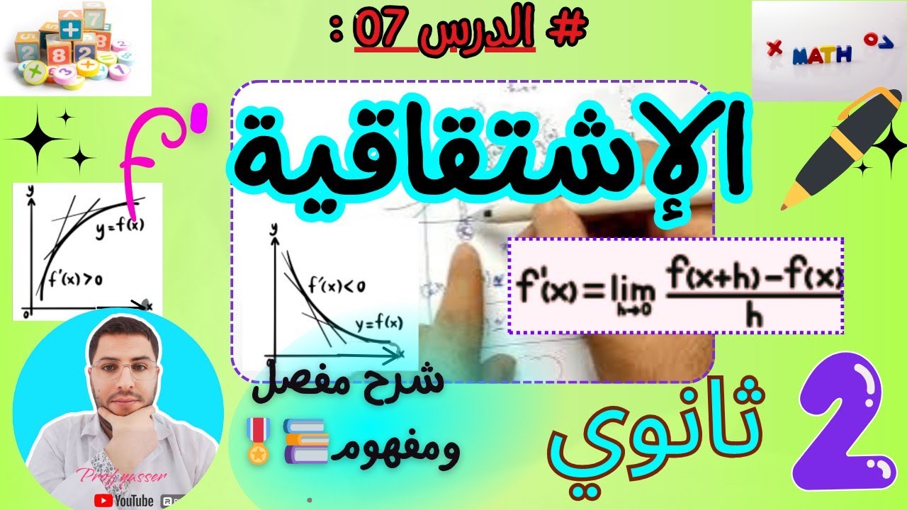 شرح درس الإشتقاقية سنة ثانية ثانوي بشرح مفصل ورائع 📚🎁💫💙