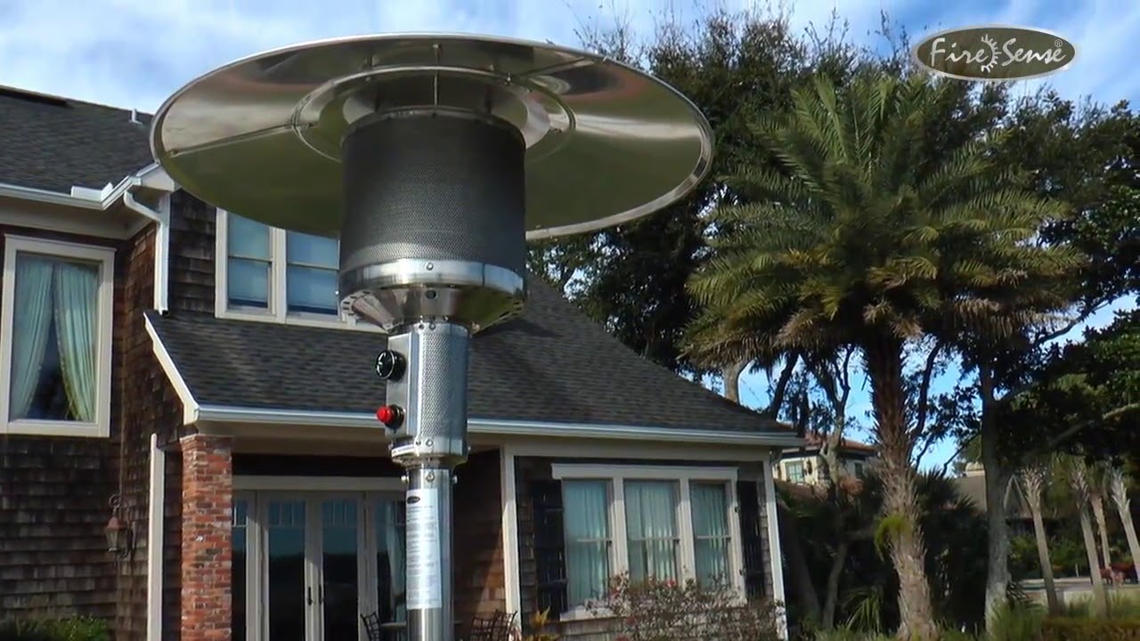 Fire Sense: Stainless Steel Propane Patio Heater