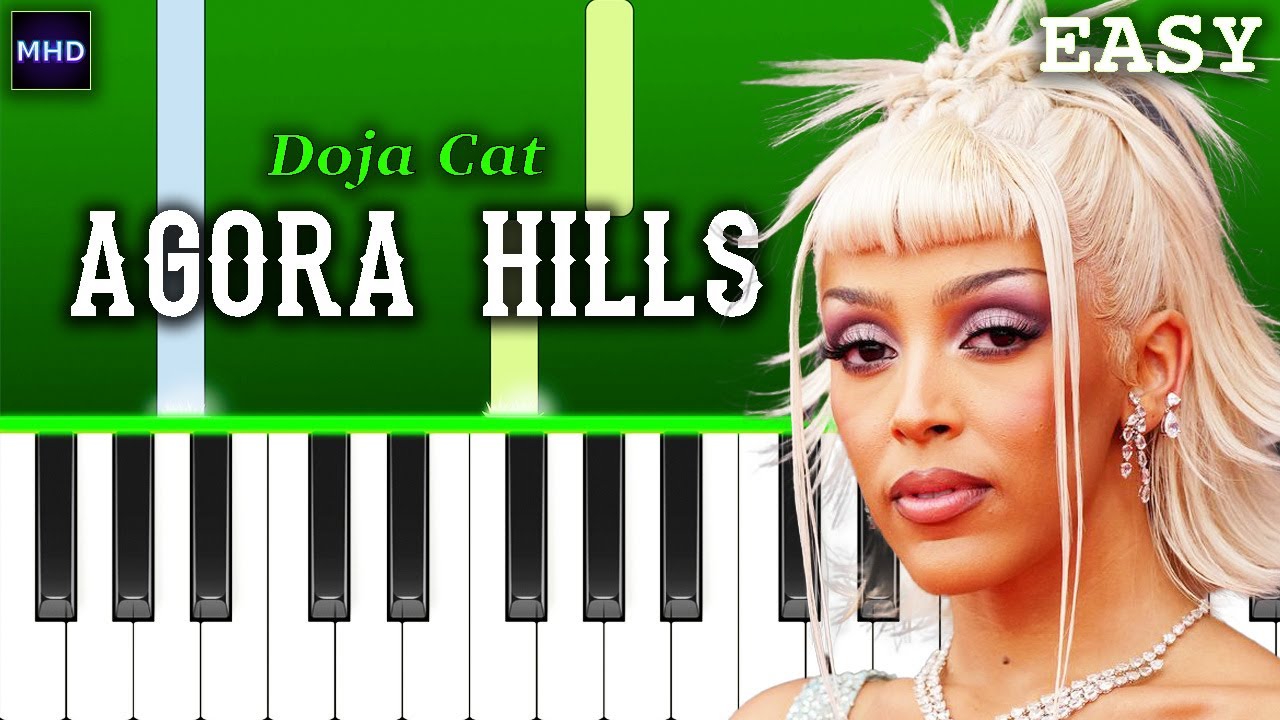 Doja Cat - Agora Hills - Piano Tutorial [EASY]
