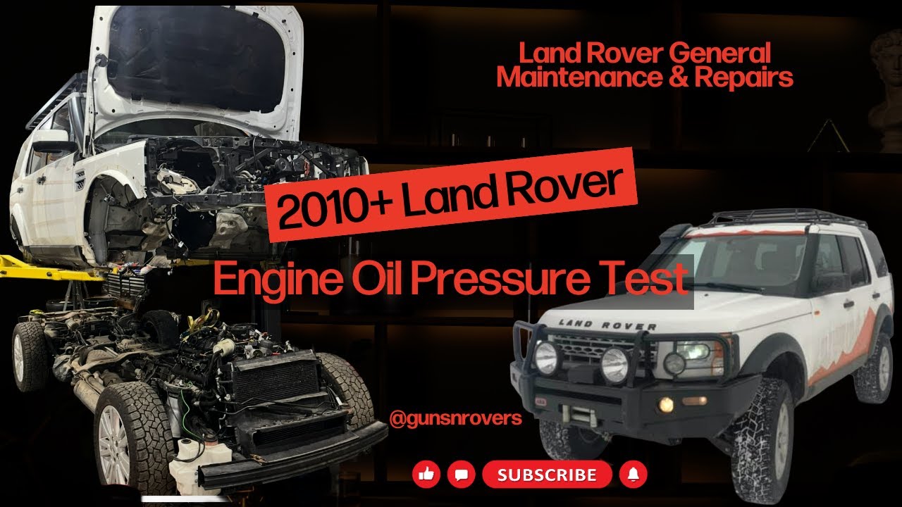 Diagnose Low Oil Pressure: Land Rover  & Jaguar 3.0L/5.0L Test Cap