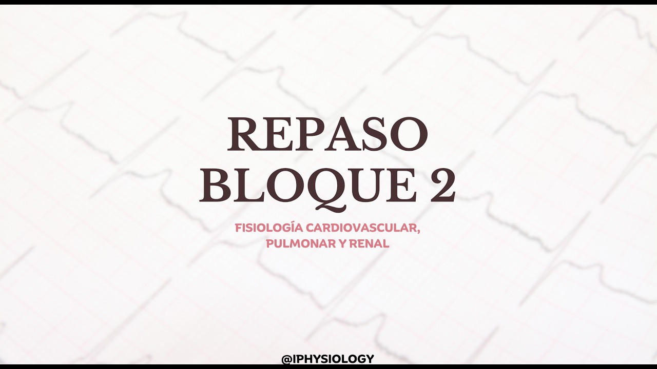 Repaso fisiología cardiovascular