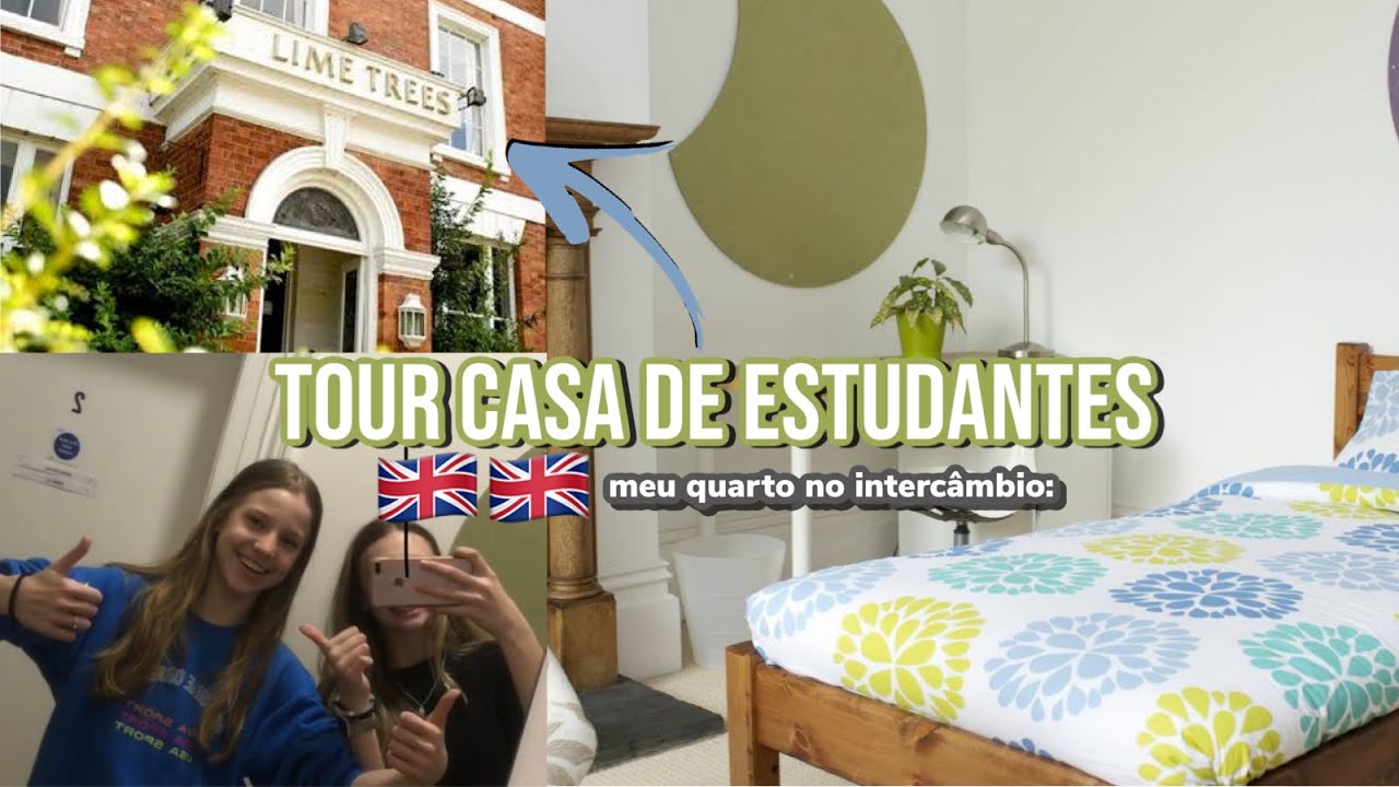 TOUR PELA CASA DE ESTUDANTES EM LONDRES! Meu quarto + onde eu fiquei no intercambio + dia livre