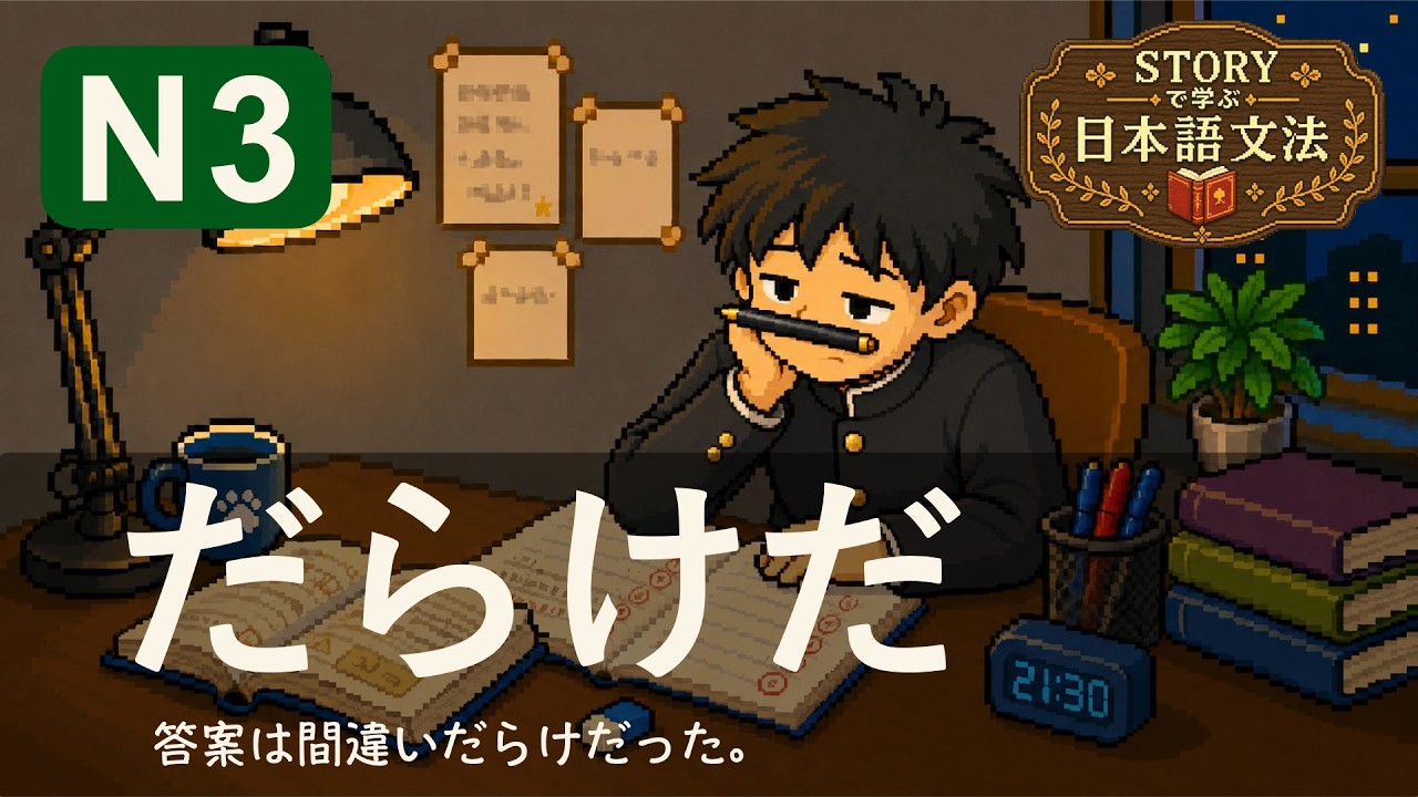 N3文法「だらけだ」