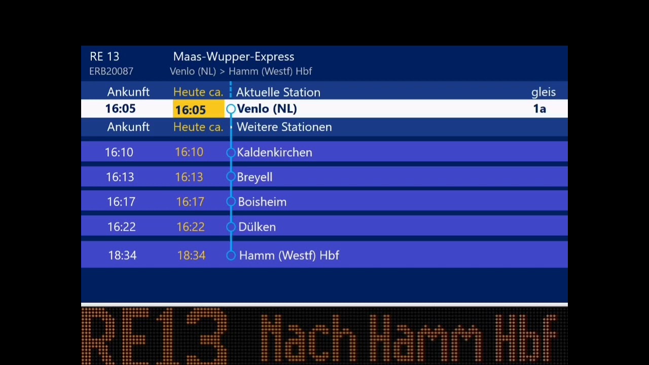 Eurobahn || RE13 Venlo nach Hamm (Wesf) Hbf ||
