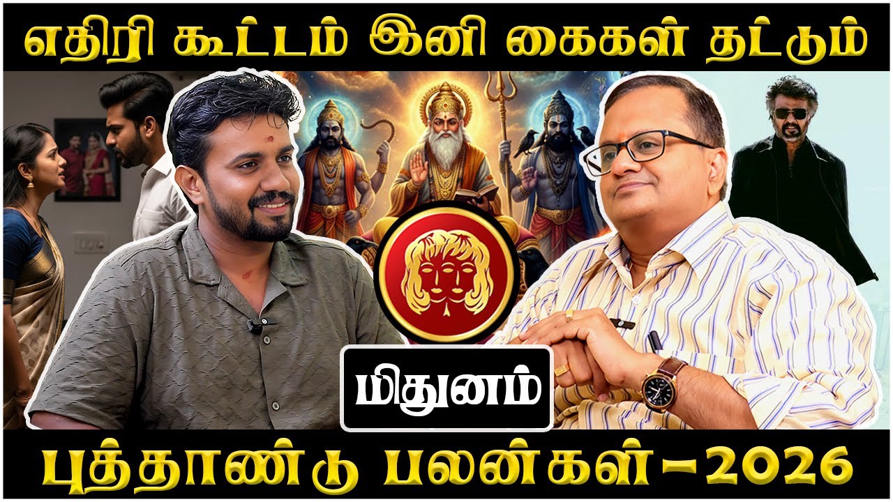 மிதுனம் புத்தாண்டு ராசி பலன் - 2026 | Mithunam | Mithuna Rasi | Jothidam | Rasipalan | Bakthiyugam |