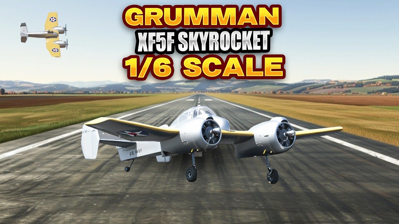 Rare Twin-Engine Grumman XF5F Skyrocket RC Warbird | Flown by Richard Geertson at Wings of Victory