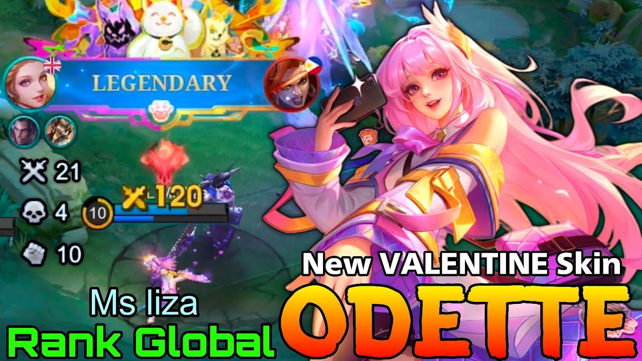 Song of Devotion Odette New VALENTINE Skin - Top Global Odette by Ms liza - Mobile Legends