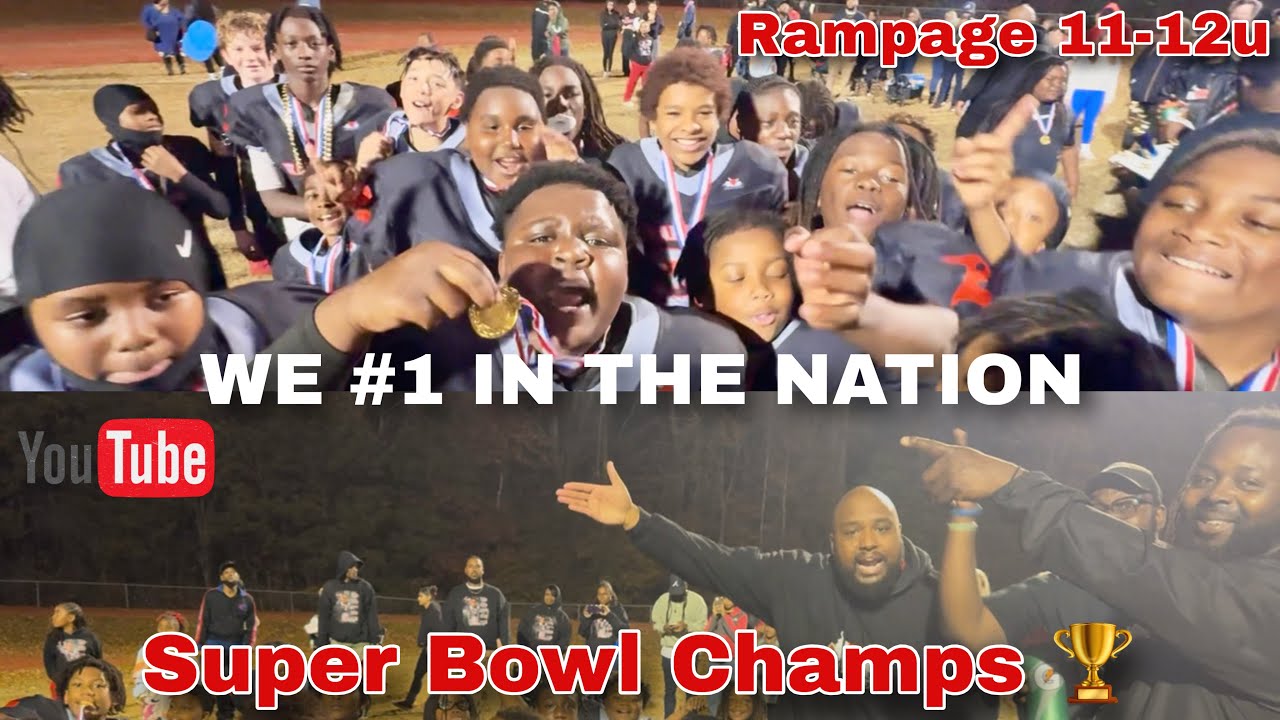11-12u Rampage Super Bowl Champions 🏆 Said They #1 In The Nation After Defeating Ahoskie Bobcats 😳