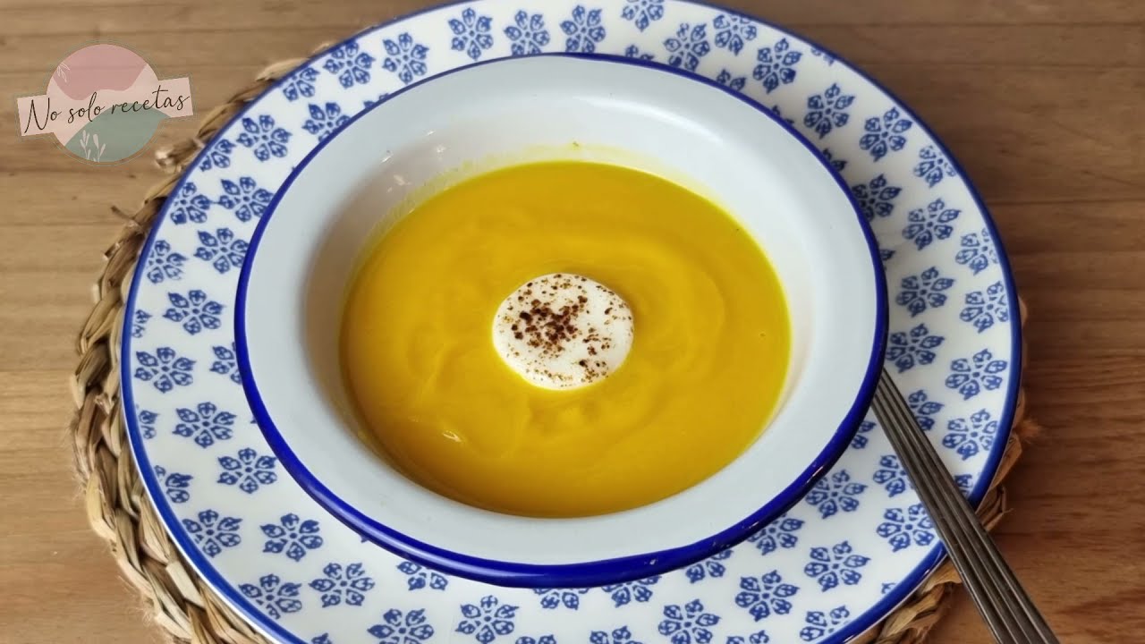 Tienes que probar  esta deliciosa CREMA DE CALABAZA// con robot de cocina 🎃
