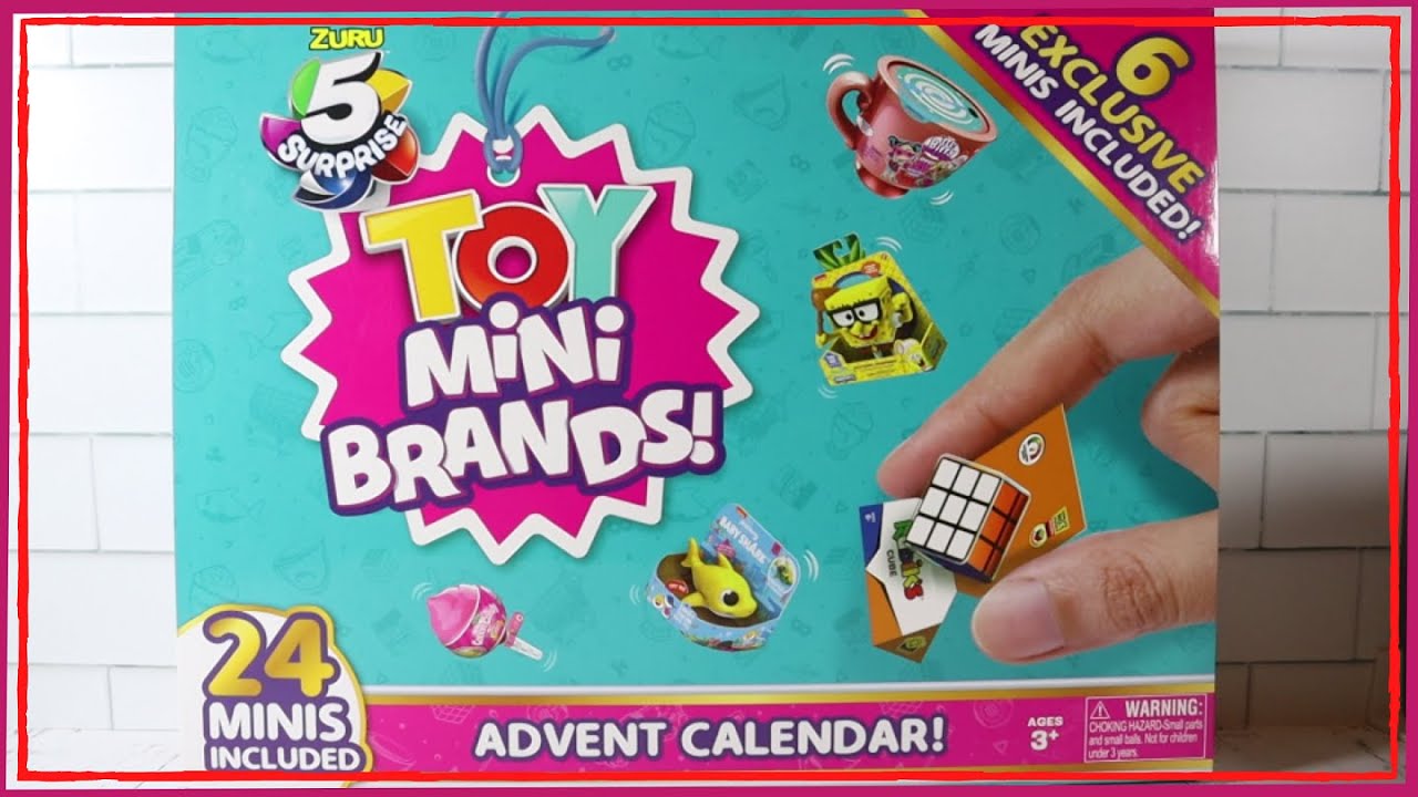 Unboxing ZURU 5 Surprise Toy Mini Brands Advent Calendar! Exclusive Gold, Rose Gold and Metallic!