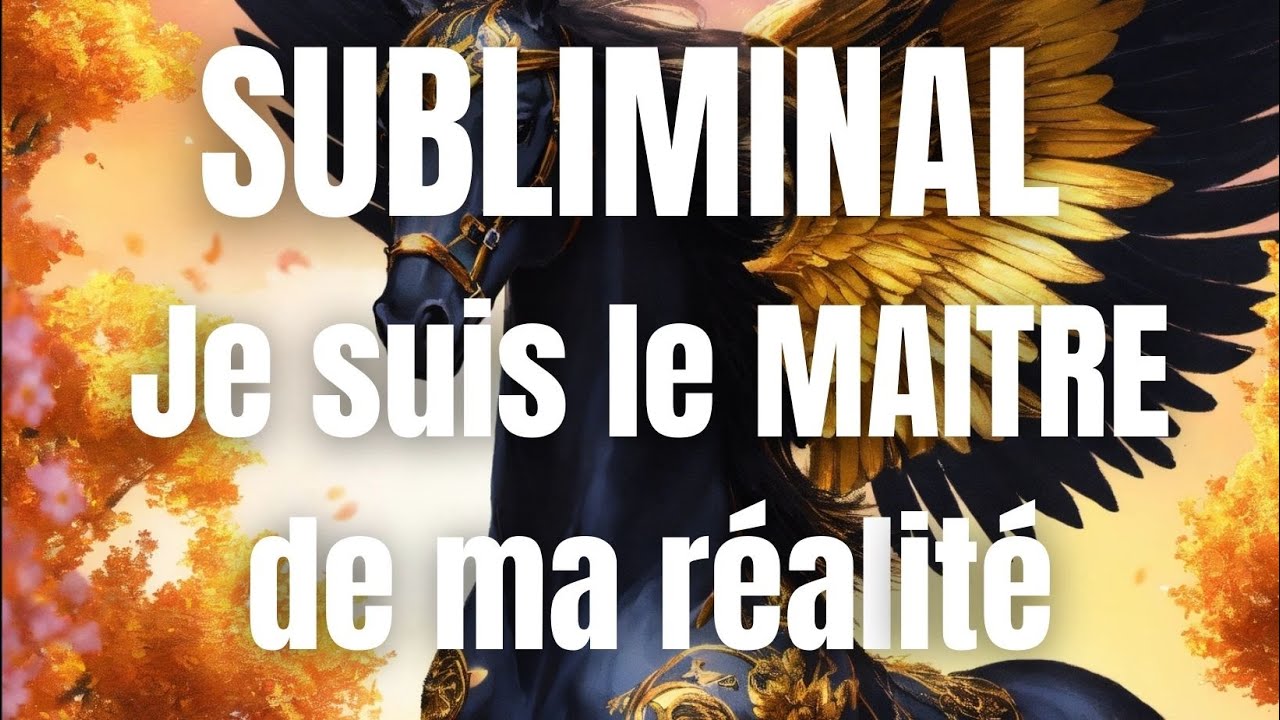 ✨SUBLIMINAL JE reprends le contr&ocirc;le de ma vie-reste MA&Icirc;TRE DE TA REALIT&Eacute; ✨