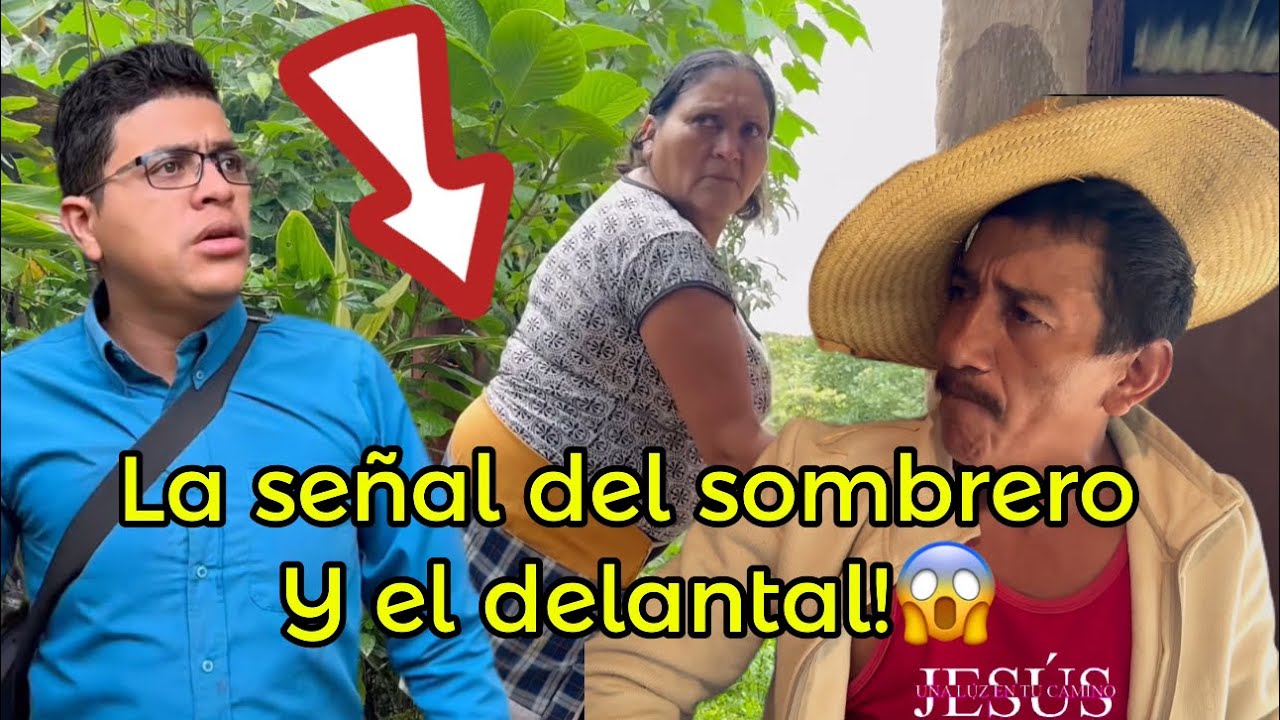 La señal del sombrero y el delantal😱