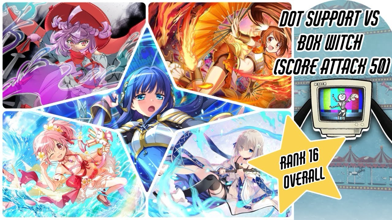 {Magia Exedra} DOT Support vs Box Witch (Score Attack lvl 50)