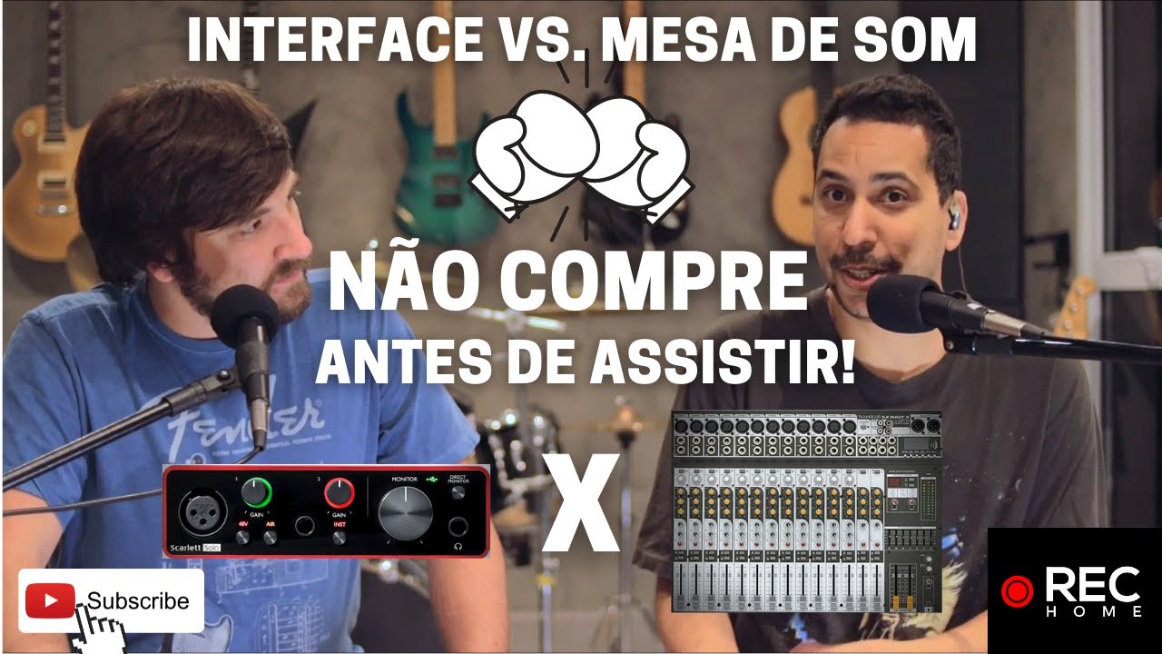 Interface x Mesa de Som (n&atilde;o compre antes de assistir este v&iacute;deo!)