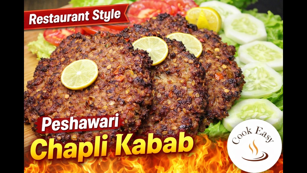How to Make Chapli Kabab at Home | Peshawari Chapli Kabab | Pakistani Street Food Recipe