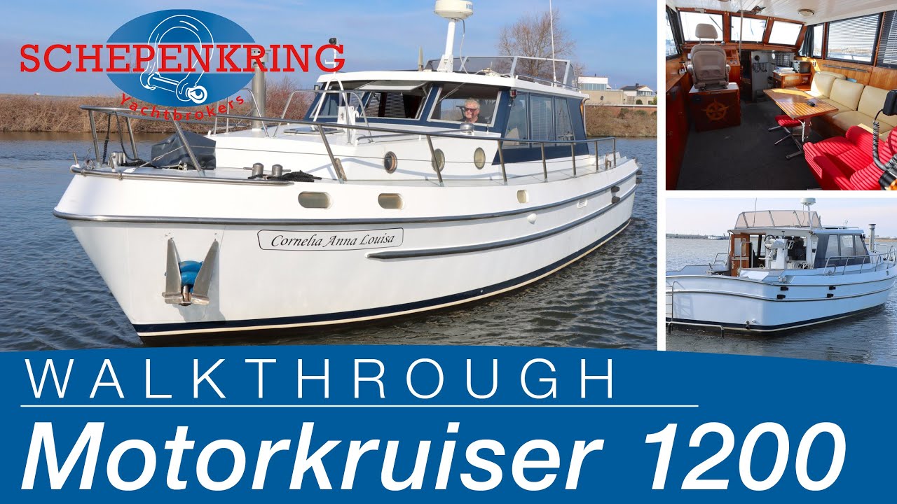 Motorkruiser 1200 for sale | Yacht Walkthrough | @ Schepenkring Lelystad | 4K