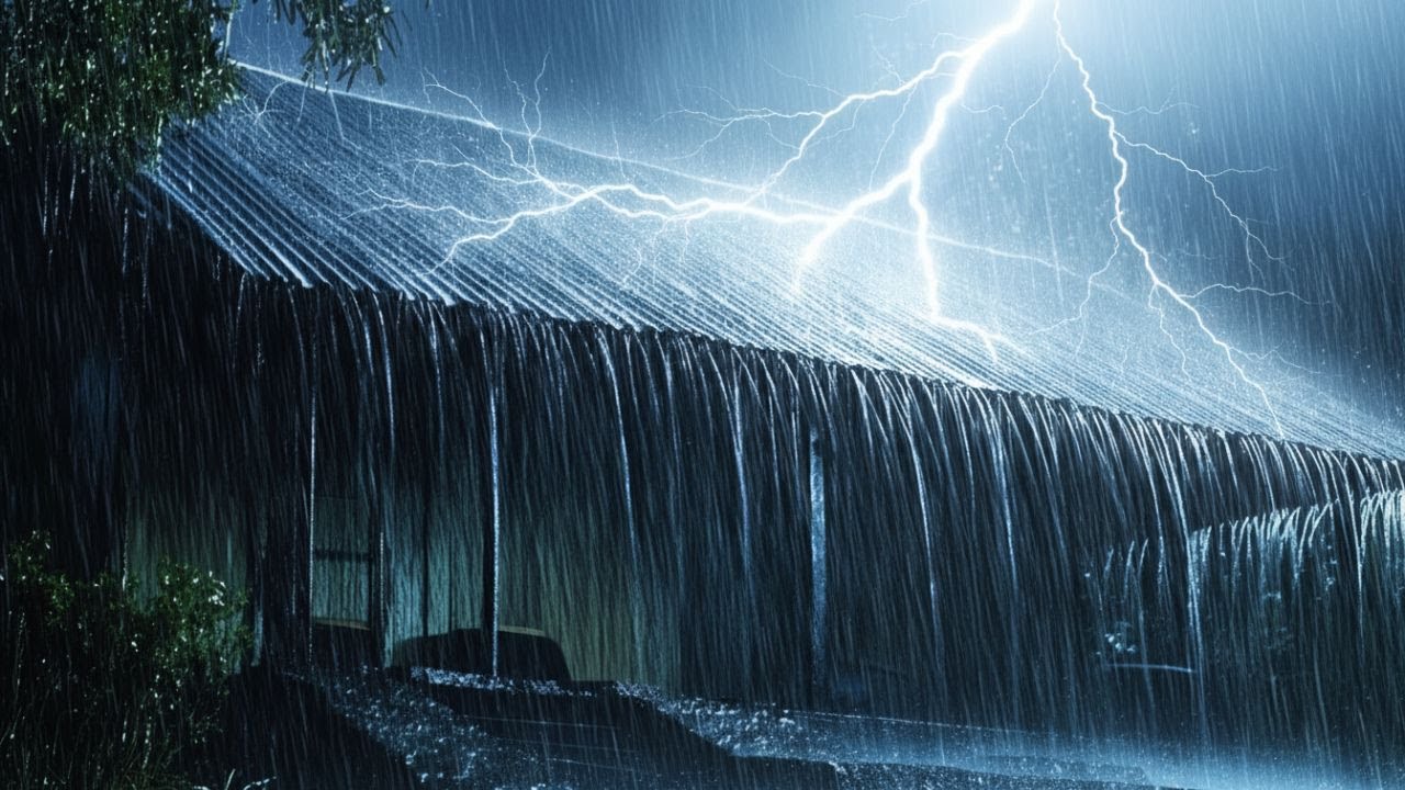 Another Sleepless Night, Let the Rain Carry You  Heavy Rain on Tin Roof for Deep Sleep 😴