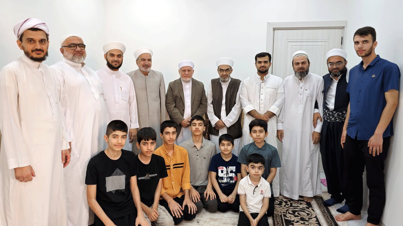 زيارة حضرة الشيخ د. سعد الله البرزنجي الى منزل فضيلة الشيخ محمد خليل الگردي.