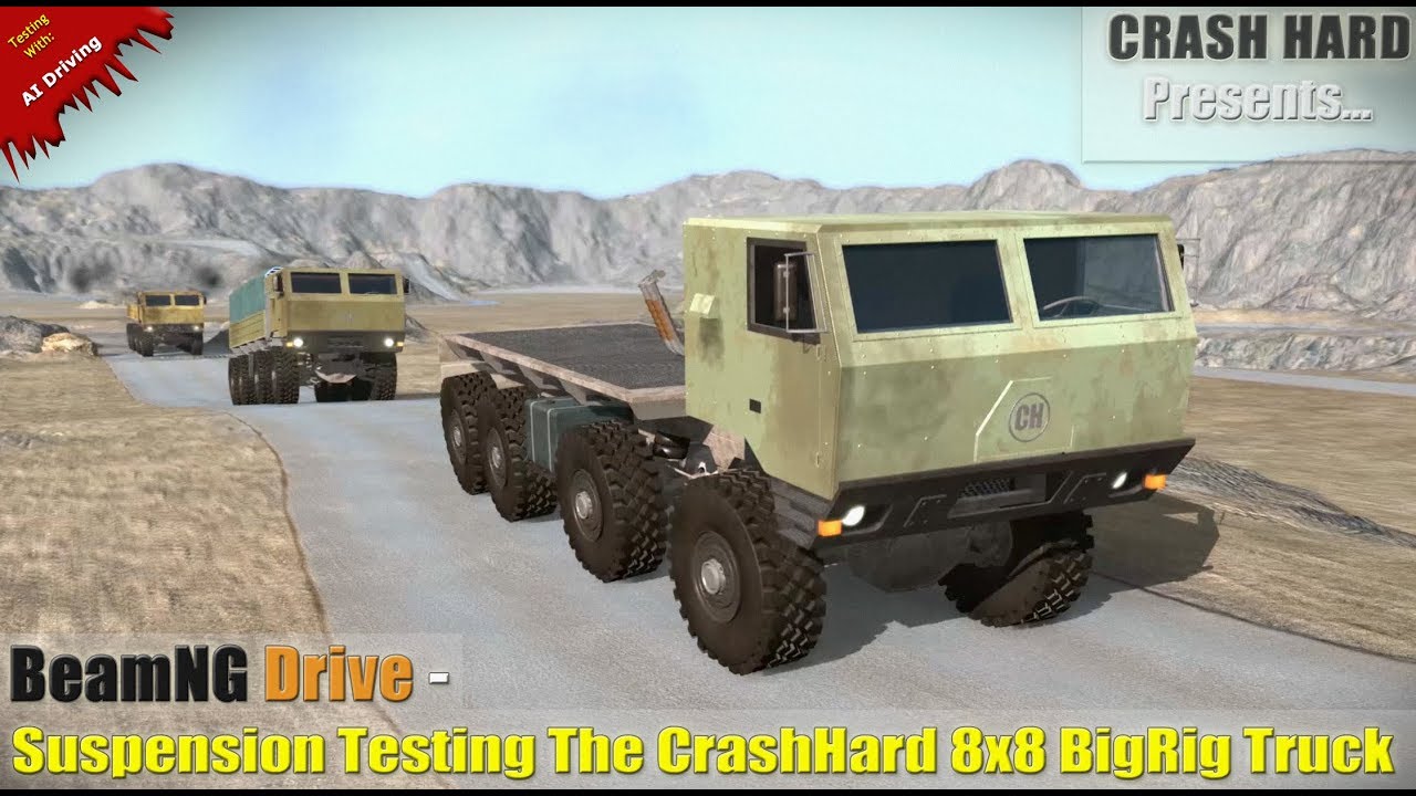 BeamNG Drive - Suspension Testing The CrashHard 8x8 BigRig Truck