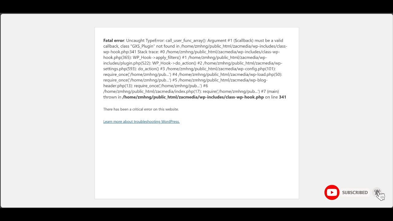 WordPress Fatal Error Fix – My Site Was Down and How I Solved It