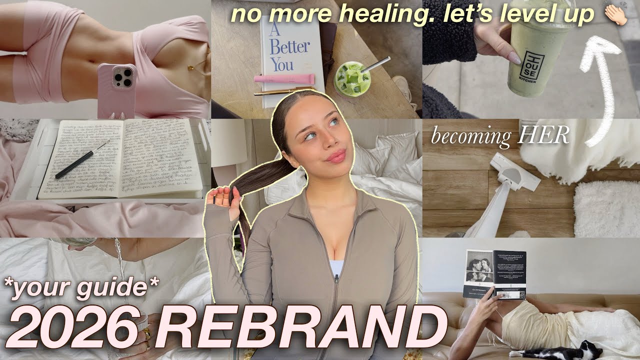 THE ULTIMATE 2026 REBRAND GUIDE | BECOMING HER 🎀 vision boards, life binders, habit trackers, goals
