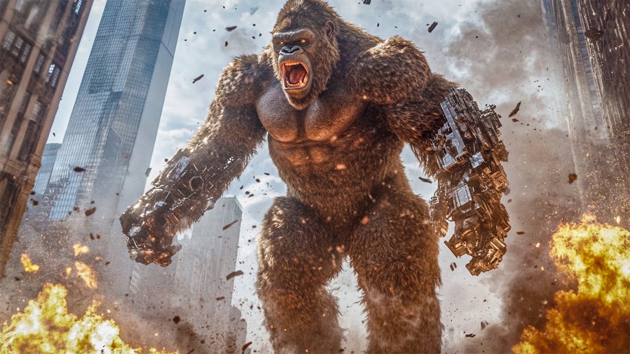 🦍 VS 🤖 КИНГ КОНГ ПРОТИВ МЕХА-ОБЕЗЬЯНЫ ТРАНСФОРМЕРА! СМЕРТЕЛЬНАЯ СХВАТКА! Боевик, Фэнтези, Ужасы