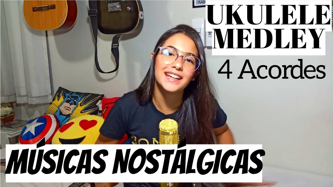 MEDLEY | +20 Músicas POP NOSTÁLGICAS UKULELE com APENAS 4 ACORDES (C,G,Am,F) || por Fernanda Gomes