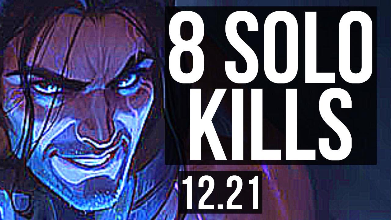 SYLAS vs SWAIN (MID) | Quadra, 8 solo kills, Legendary, 22/3/3 | TR Grandmaster | 12.21