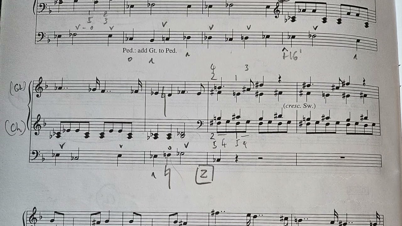 Symphony in D minor, 1st Movement - César Franck arr. for organ C Hampton; played by Piers Maxim