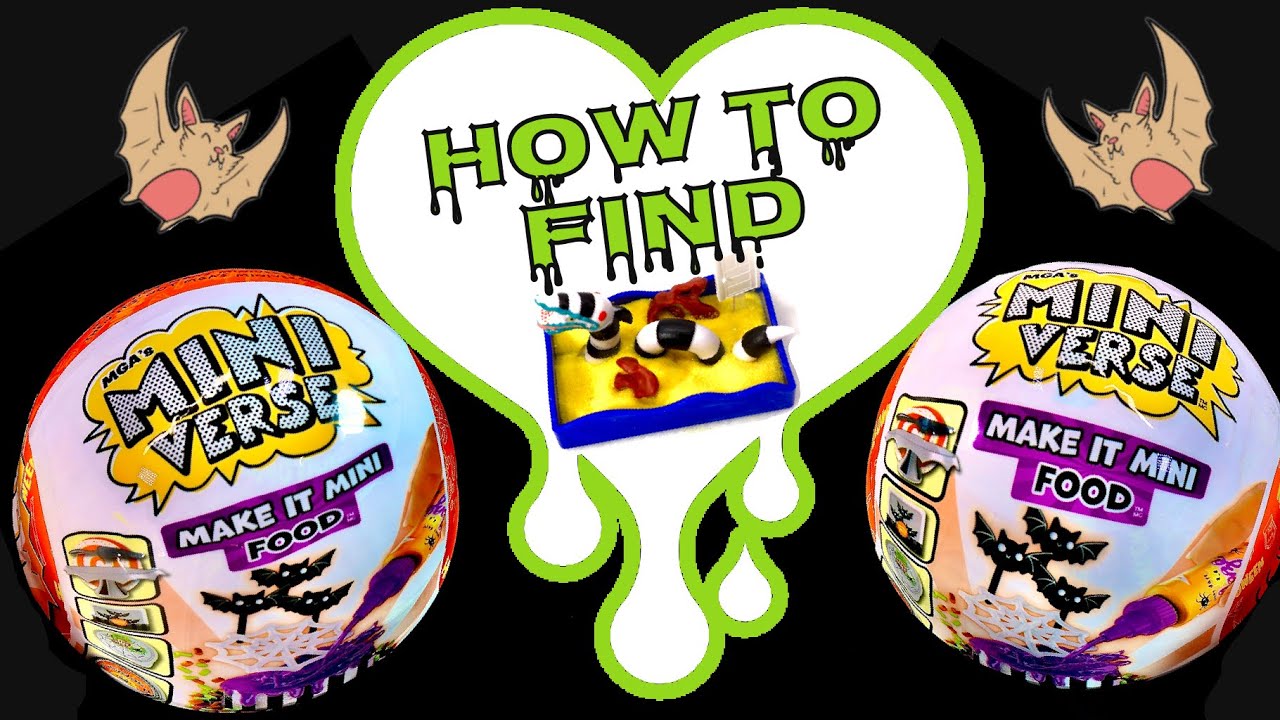 🦇 MINI VERSE MAKE IT MINI FOOD HALLOWEEN EDITION | HOW TO FIND BEETLEJUICE SANDWORM 🦇