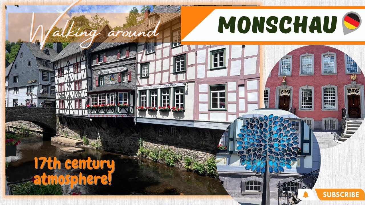 17TH CENTURY HOUSES STILL EXIST IN THE HEALTH RESORT LUFTKURORT: MONSCHAU GERMANY