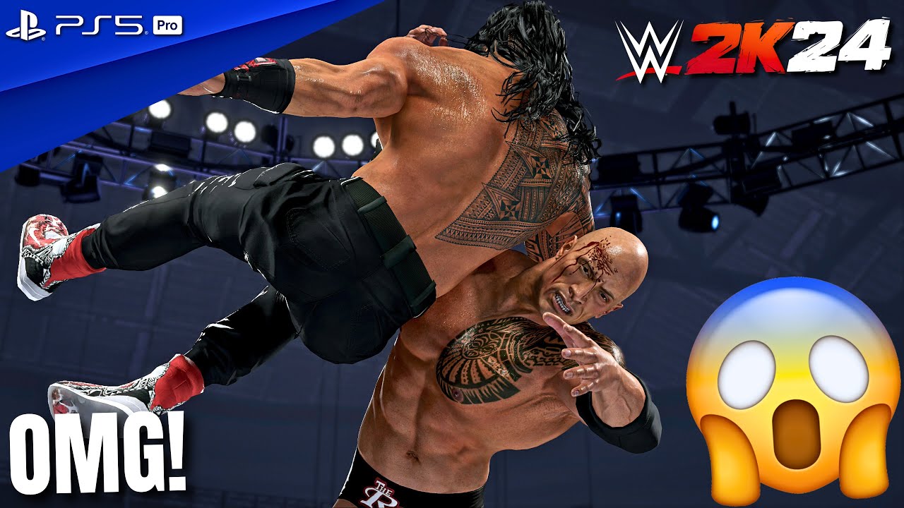 WWE 2K24 - The Rock vs. Roman Reigns - Tribal Combat at SmackDown | PS5 Pro [4K60]