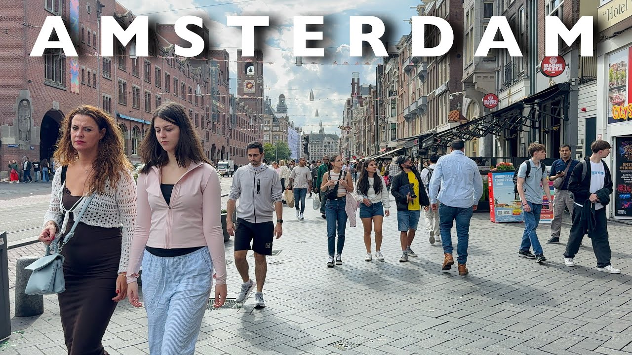 [4K] AMSTERDAM, Netherlands | A Perfect Day In The Dutch Capital |Walking In The Heart of The City🇳🇱