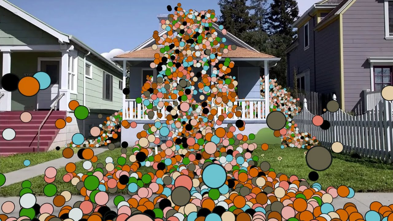 The Gumball House Flooded With 100,000 Colorful Balls!