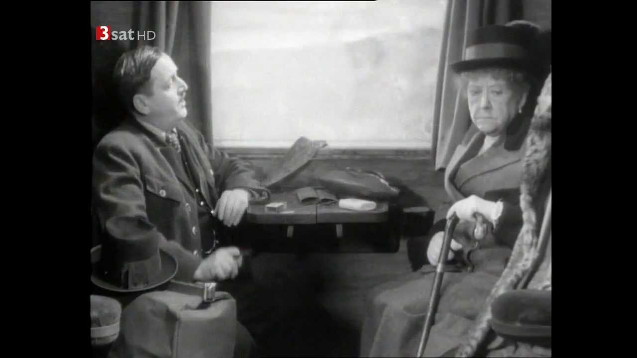 Szene im Zug aus dem Lustspiel «Himmel auf Erden» (A 1935)