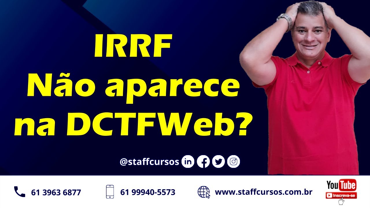 IRRF (Imposto de Renda) não aparece na DCTFWeb?? #esocial #trabalho #departamentopessoal