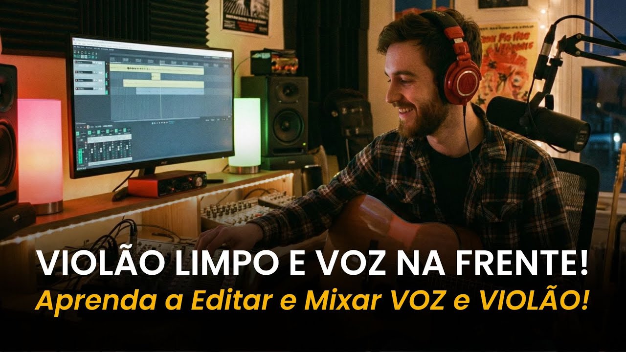 Como Editar e Mixar Voz e Violão no REAPER (Resultado Profissional!)