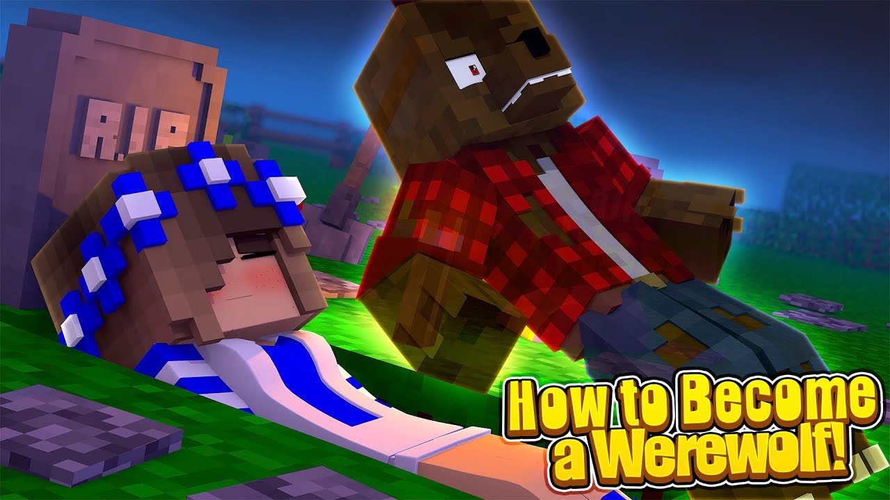 HOW TO BECOME...A WEREWOLF!! w/Little Carly and Little Kelly (Minecraft Roleplay).